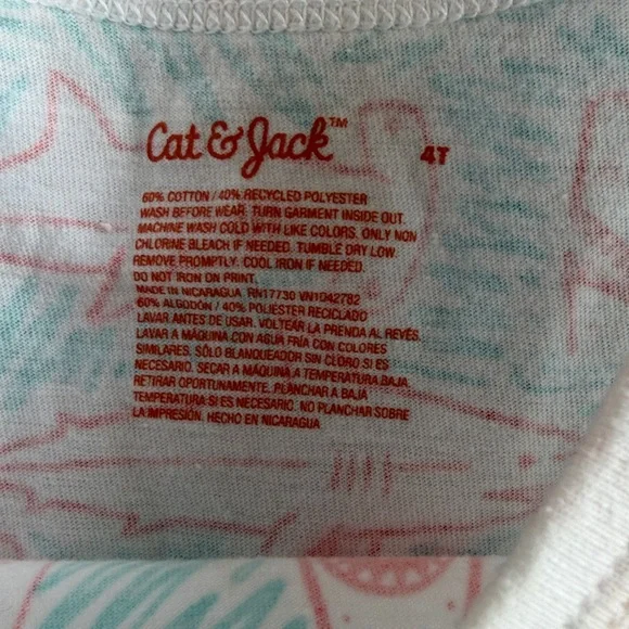Cat & Jack•Toddler Shark Print Tank Top | 4T - Picture 2 of 3